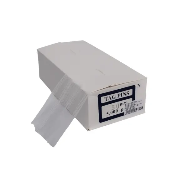 Agrafe plastic pentru etichetat textile , 50 mm, standard, set 5000 fire
