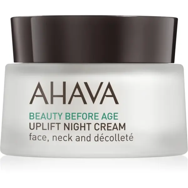 AHAVA Beauty Before Age crema de noapte cu efect lifting pentru fata, gat si piept 50 ml