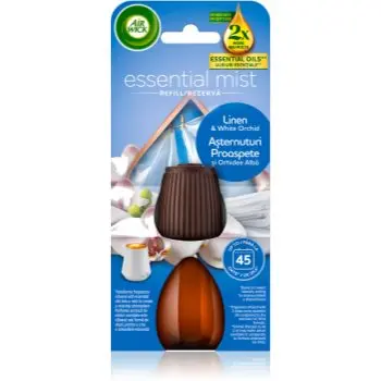 Air Wick Essential Oils Linen & White Orchid reumplere în aroma difuzoarelor