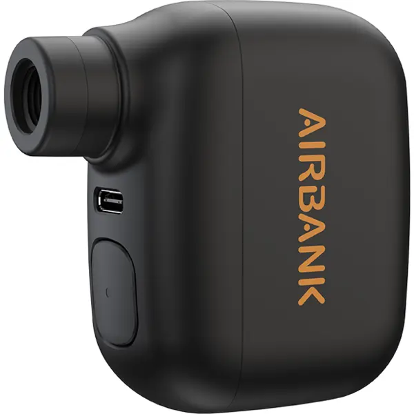 Airbank Pompa electrica cu acumulator Airbank Pocket SE pentru bicicleta, mingi, 100PSI, 93 grame, USB-C, Negru