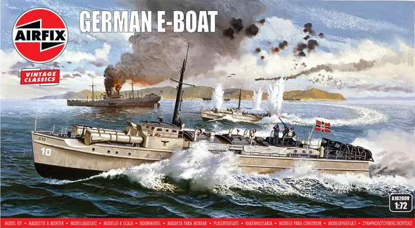 Airfix Model asamblabil Militar: Nave - German Schnellboot E-Boat - Vintage Classics