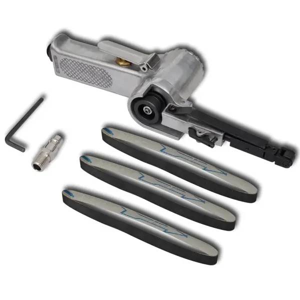 Airpress Șlefuitor cu banda pneumatica, cu curele, 3 buc