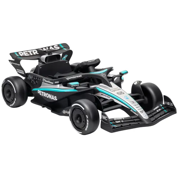 AIYAPLAY Mașină Electrică Pentru Copii Mercedes-AMG PETRONAS F1, 12V, Telecomandă, PP, Plastic, 123x66x39 cm, Negru | Aosom Romania