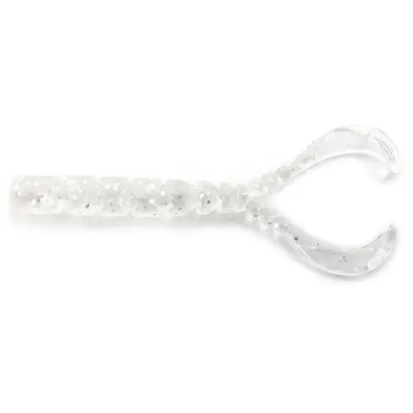 Aji Worm Chiki Chiki 4.3cm Clear Silver Glitter