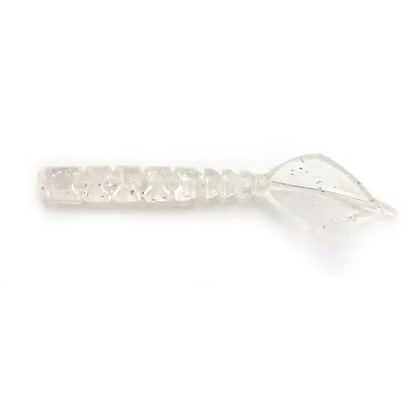 Aji Worm Hila-Hila 4.3cm Clear Silver Glitter
