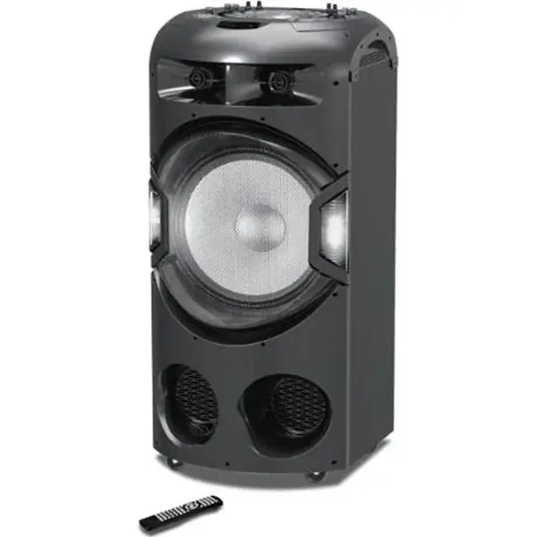 Akai Boxa activa portabila AKAI DJ-BY4L, Discoball, Bluetooth, USB, SD card, Radio FM, microfon wireless, 120W, Negru