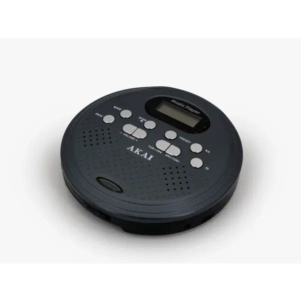 Akai CD Player Portabil Akai CD PORTABIL CU BT, FM SI DIFUZOARE, CD-ROM, Bluetooth, FM Radio, Negru