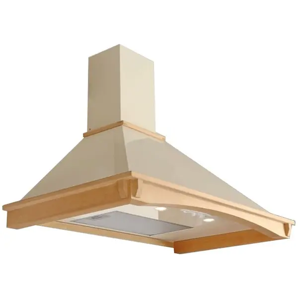 Akpo Hota decorativa Akpo WK-4 Rustica Country 60, putere de absorbtie 450 mc/h, 1 motor, Bej