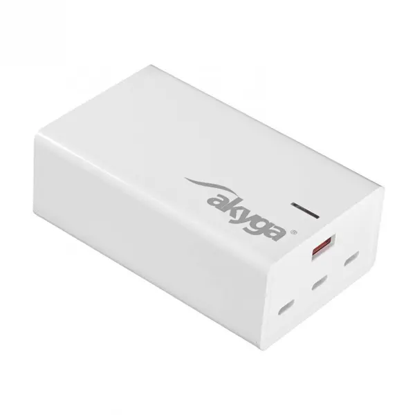 AKYGA Incarcator priza 1 x USB-A + 3 x USB type C PD GaN 5-28V/1.5-5A 140W, Akyga AK-CH-25