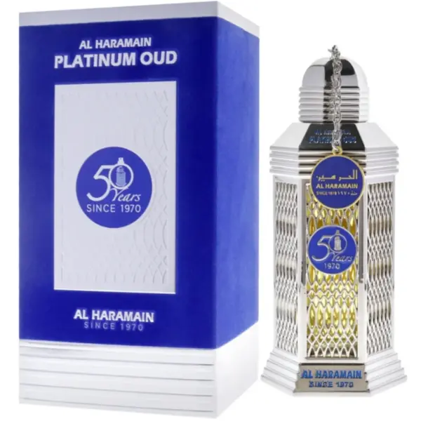 Al Haramain 50 Years Platinum Oud Apă de parfum Unisex EDP Volum 100 ml