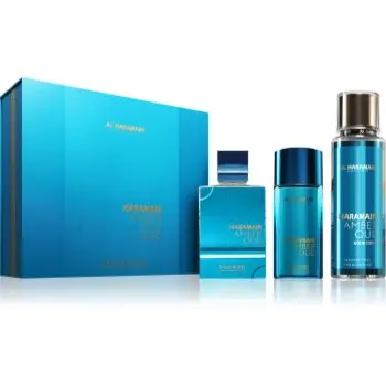 Al Haramain Amber Oud Aqua Dubai set cadou unisex