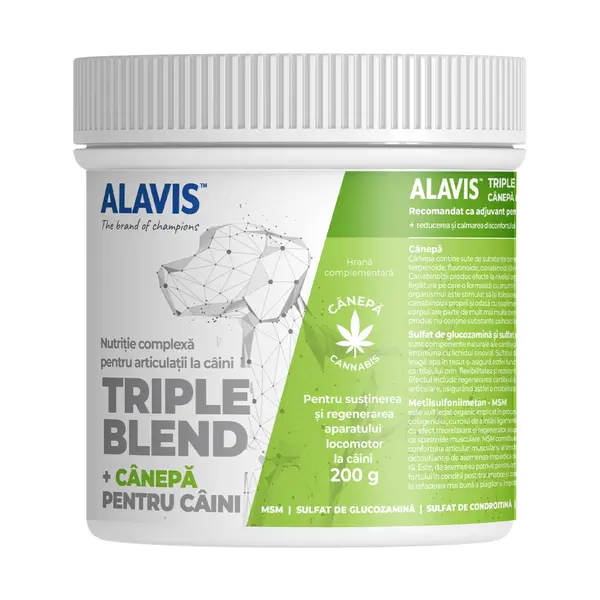ALAVIS Triple Blend + Canepa, 200 grame (Data expirare produs: 30.07.2026)