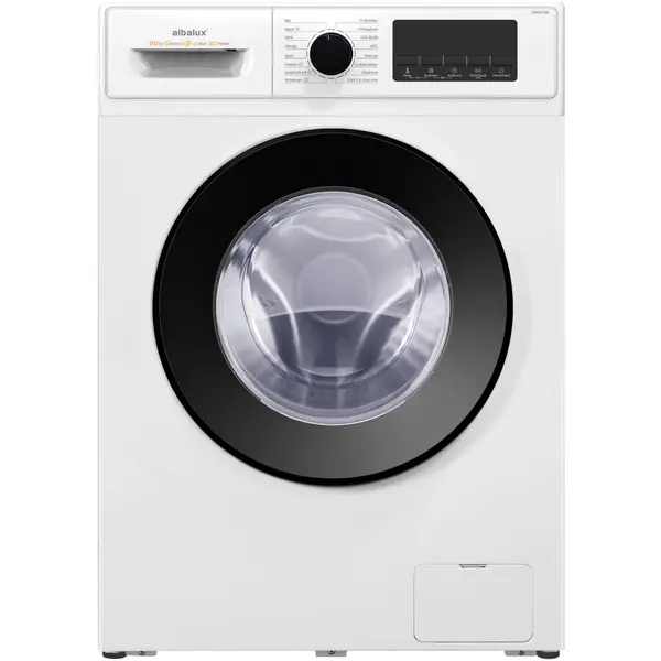 Albalux Masina de spalat rufe Albalux AXWGI1492, 9 kg, Display led, 16 programe, 1400 rotatii, Clasa energetica A-10%, Adaugare rufe, Blocare acces copii, Alb