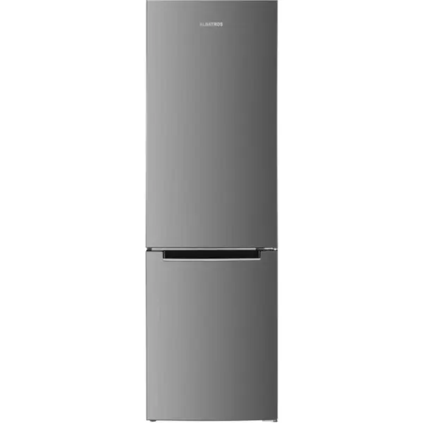 Albatros Combina frigorifica Albatros CFX343E, 262L, Clasa E, H 180 cm, Inox/Argintiu