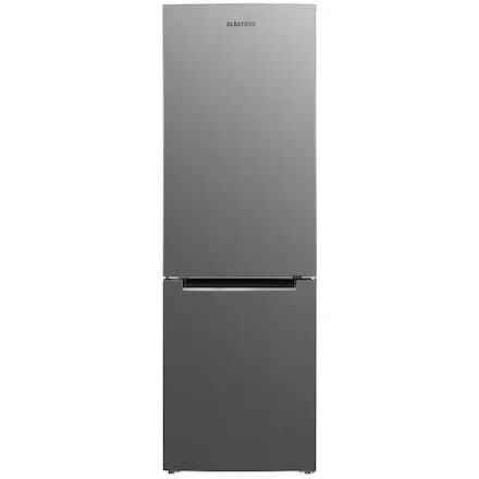Albatros Combina frigorifica Albatros CFX395E, 315L, Clasa E, H 186 cm, Inox/ Argintiu