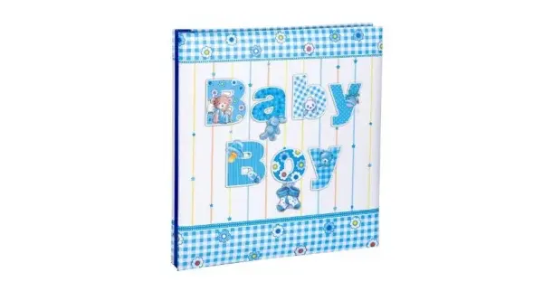 Album Foto Baby, design ursuleti, Albastru, 22x28 cm, AMA