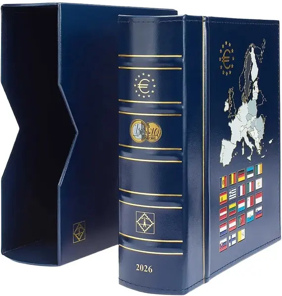 Album pentru monede euro Leuchtturm1917 Vista – Pentru 25 de seturi, 2026