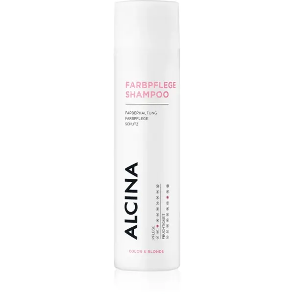 Alcina Color & Blond Sampon pentru par vopsit, decolorat și tratat chimic. 250 ml