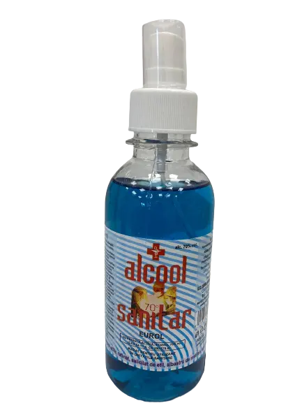 Alcool sanitar 70% cu pulverizator, 200ml, Eurol
