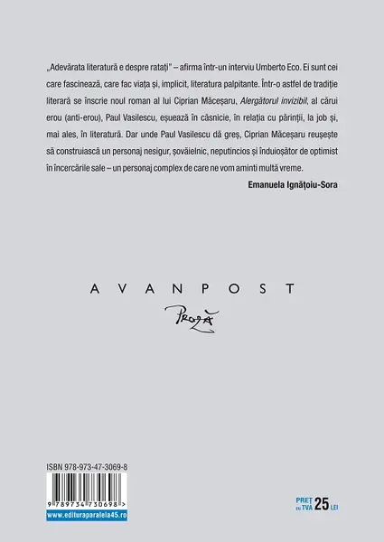 Alergatorul invizibil | Ciprian Macesaru