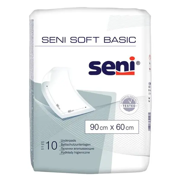 Aleze pentru Pat Seni Soft Basic 90 x 60 cm 10 Bucati