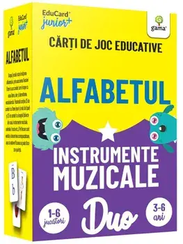Alfabetul. Instrumente muzicale. Carti de joc educative/***