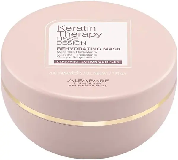 Alfaparf Keratin Therapy Mască de păr rehidratantă cu keratină, 200 ml