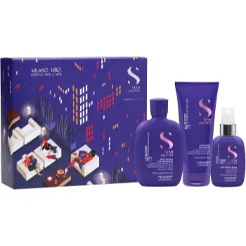 Alfaparf Milano Semi di Lino Blonde Holiday Kit set cadou pentru parul blond cu suvite