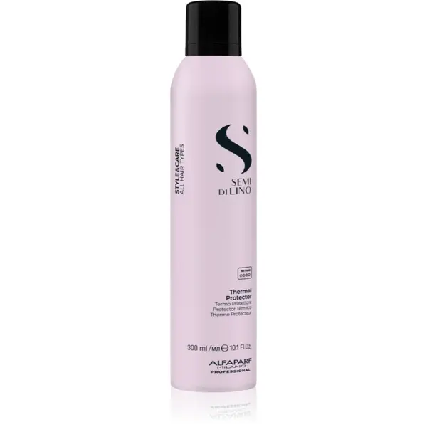 Alfaparf Milano Semi di Lino Style&Care Thermal Protector spray protector pentru modelarea termica a parului cu filtru UV 300 ml