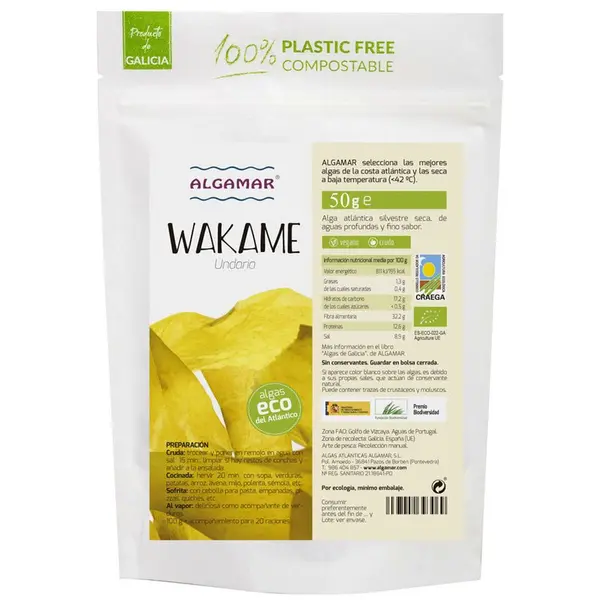 Alge wakame bio 50g Algamar