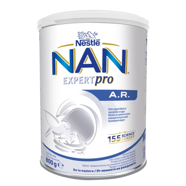 Aliment dedicat unor scopuri medicale speciale anti-regurgitatie de la nastere NAN A.R., 800g, Nestle