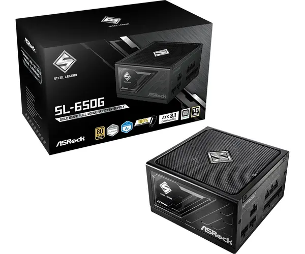 Alimentare Asrock - Steel Legend SL-650G, 650W, 80 PLUS Gold