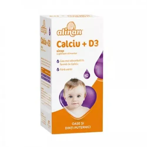 Alinan calciu + vitamina D3 sirop 150ml Zephyr Labs