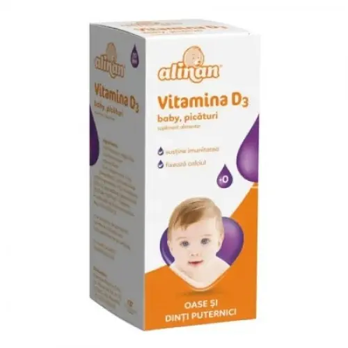 Alinan vitamina D3 baby picaturi x 10ml Zephyr Labs