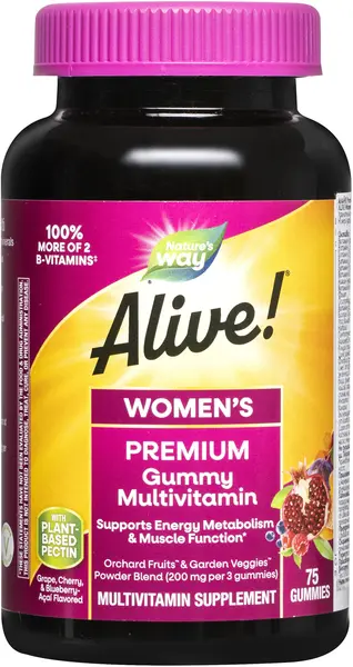 Alive Women's Premium Gummies, 75 tablete, Nature's Way