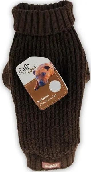ALL FOR PAWS FISHERMAN Pulover pentru câini, Maro închis