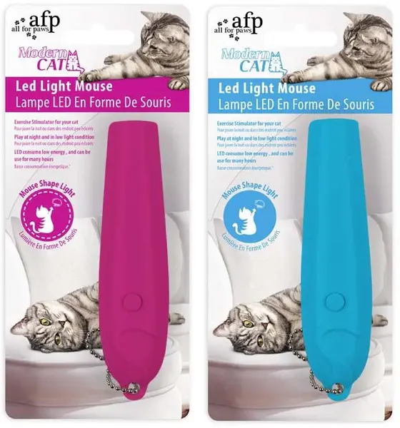 ALL FOR PAWS Modern Cat Jucărie LED pt pisici cu proiecţie şoricel, 12x3x2cm