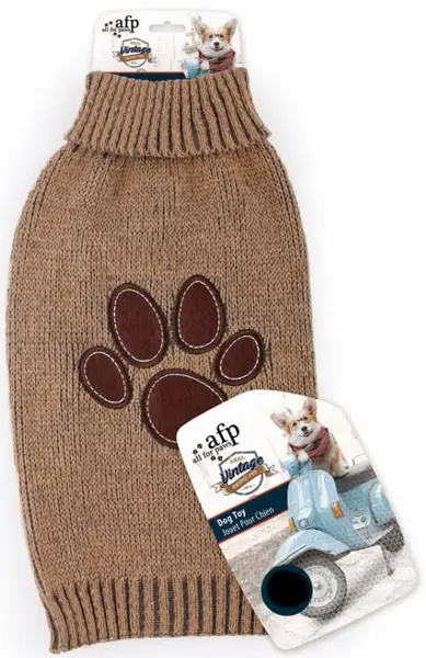 ALL FOR PAWS VINTAGE Pulover pentru câini, Maro