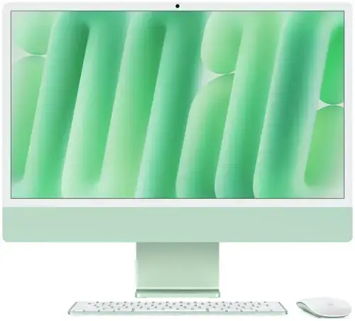 All In One PC Apple iMac 24inch (2024), Procesor Apple M4, 10 nuclee CPU si 10 nuclee GPU, 24inch, Retina 4.5K, 16GB, 1TB SSD, macOS, Layout INT, Manual RO (Verde)