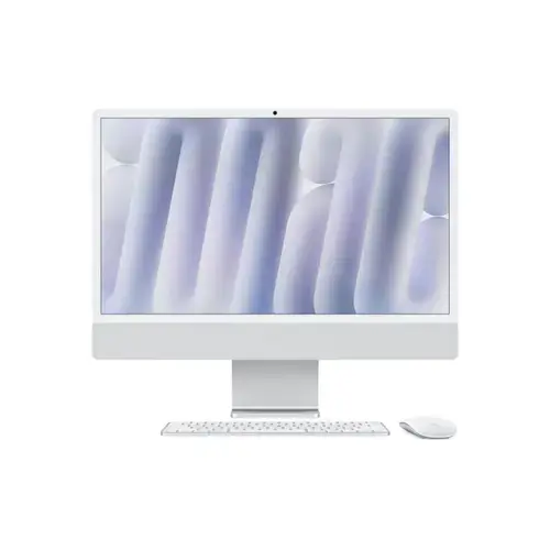 All In One PC Apple iMac 24inch (2024), Procesor Apple M4, 8 nuclee CPU si 8 nuclee GPU, 24inch, Retina 4.5K, 16GB, 1TB SSD, macOS, Layout INT (Argintiu)