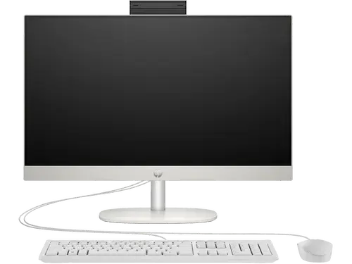 All in One PC HP ProOne 240 G10, Procesor Intel Core i5-1335U, 10 cores, 1.3GHz up to 4.6GHz, 12MB, 23.8inch FHD (1920x1080), 16GB DDR4, 512GB SSD, Wi-Fi, Bluetooth, Intel Iris Xe Graphics, No OS (Alb)