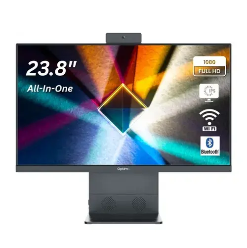 All in One PC OptimX Pro L40, Intel® Core™ i5-12450H up to 4.4Ghz, 16GB DDR4, 512GB NVMe, 23.8" Full HD, Wi-Fi, BlueTooth, Web Camera