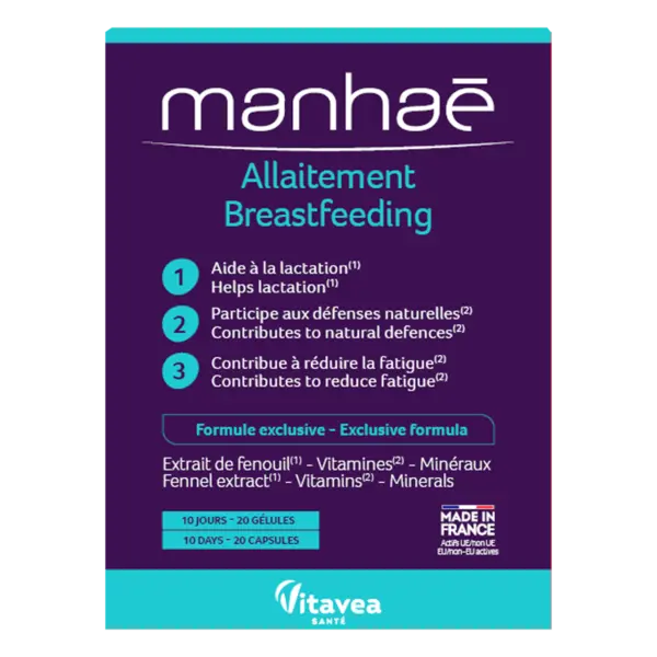 Allaitement, 20 capsule, Manhae