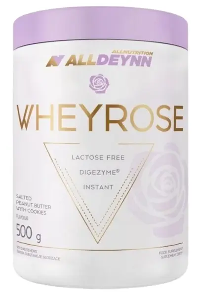 AllDeynn Wheyrose, caramel sărat și unt de arahide, 500 g, AllNutrition