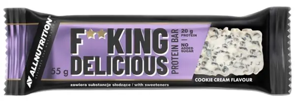 AllNutrition Fitking Delicious Protein Bar, biscuiți cu cremă, 55 g