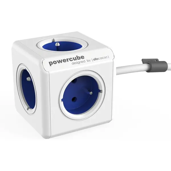 Allocacoc Prelungitor PowerCube USB Extended 1,5m 2402 Albastru