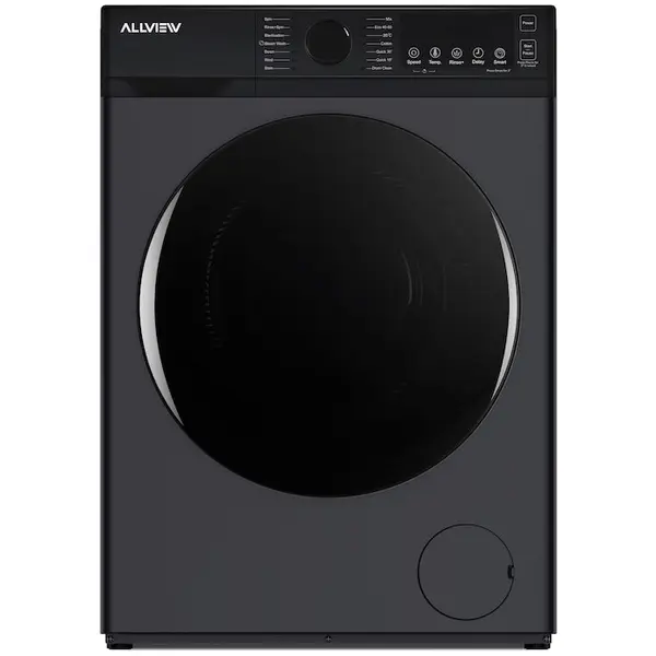 Allview Masina de spalat rufe Allview Sensy W800, Super SLIM, 8 KG, 1200 RPM, Motor Inverter, Clasa A, Smart One Touch AI, Motor Inverter, Gri