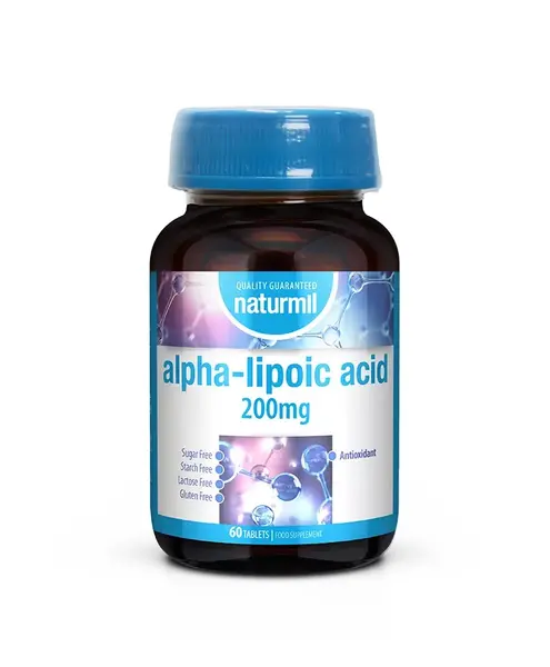 Alpha Lipoic Acid 200 mg, 60 tablete, Naturmil