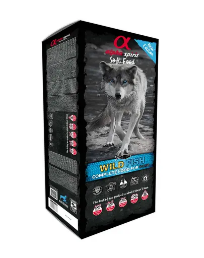 ALPHA SPIRIT Hrana uscata si moale caini Wild Fish 9 kg