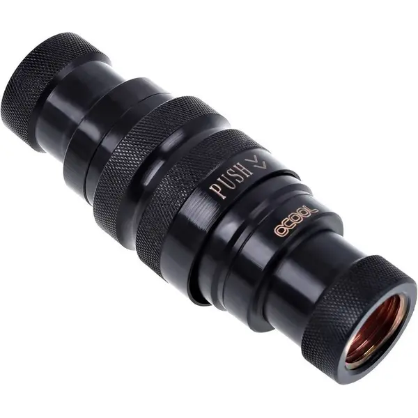 Alphacool Cuplaj rapid Alphacool Eiszapfen quick release fastener, black -, G1/4, Negru